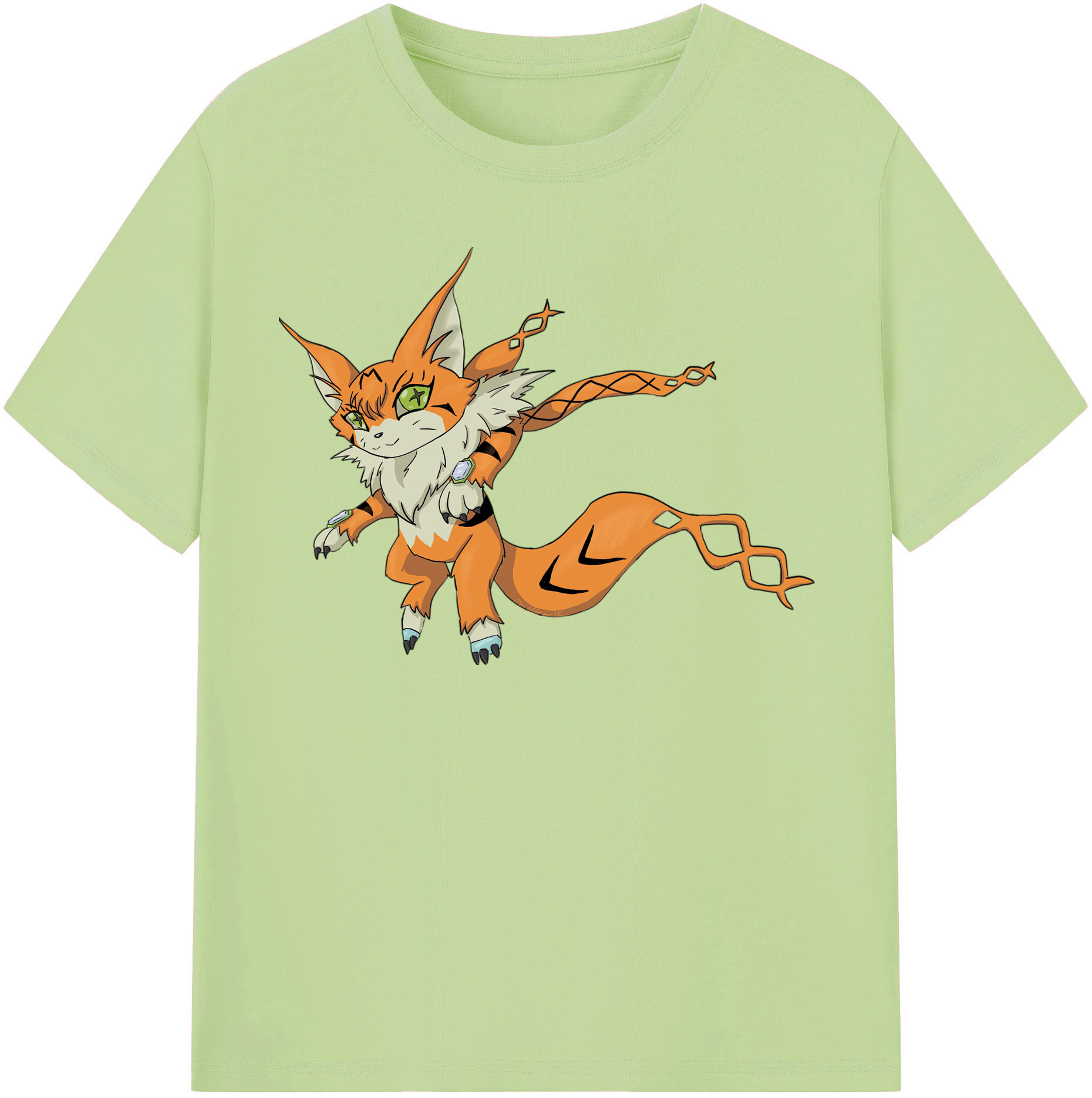 （画像用） Digimon デジタルモンスター/デジモン 綿100％半袖Tシャツ（フロントプリント）
